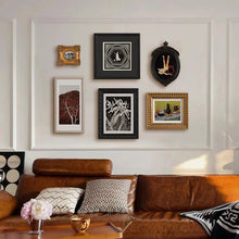 Set of six retro wall art prints for home wall decor