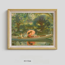 Vintage French wall art set of 5 with countryside-inspired artwork