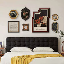 Seven-piece music-themed framed wall art set for home decor