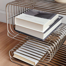 Minimalist iron magazine rack for books and magazines