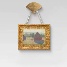 Vintage French 8-piece gallery wall art set with landscape and floral prints