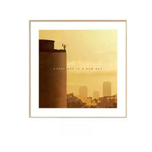 Every Day Is a New Day acrylic wall art with minimalist scenic artwork