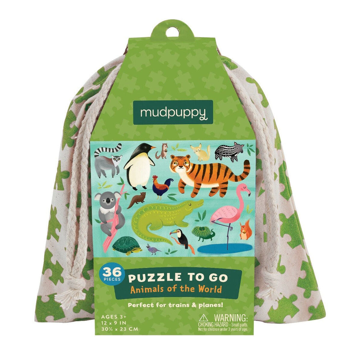 Állatos utazó puzzle gyerekeknek