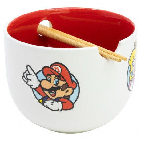 Super Mario ramen tál evőpálcikákkal ajándékdobozban
