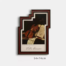 Seven-piece music-themed framed wall art set for home decor
