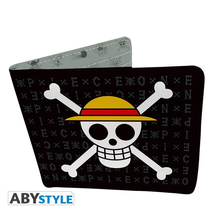 One Piece mintás pénztárca Skull Luffy grafikával