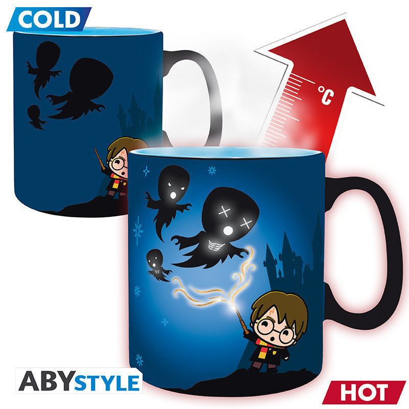 Harry Potter hőre változó bögre Expecto Patronum mintával