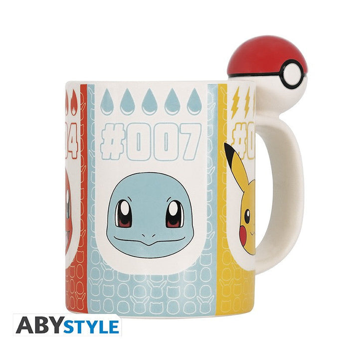 Pokémon Pokéball bögre 3D fogantyúval