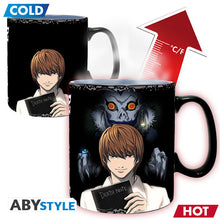 Death Note hőre változó bögre Kira és L mintával
