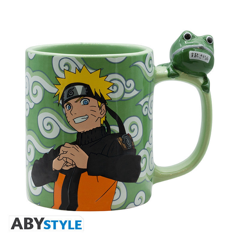 Naruto Shippuden 3D fogantyús bögre Naruto és Gama-chan mintával