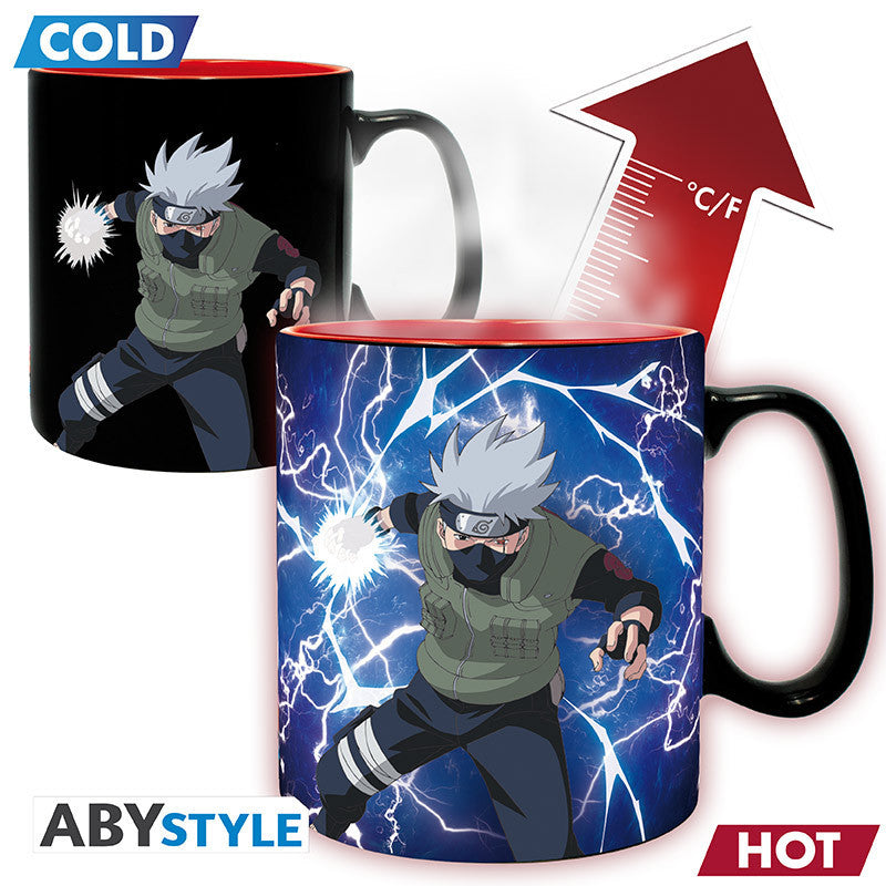 Naruto Shippuden hőre változó bögre Kakashi és Itachi mintával
