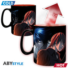 Death Note hőre változó bögre L és Light mintával