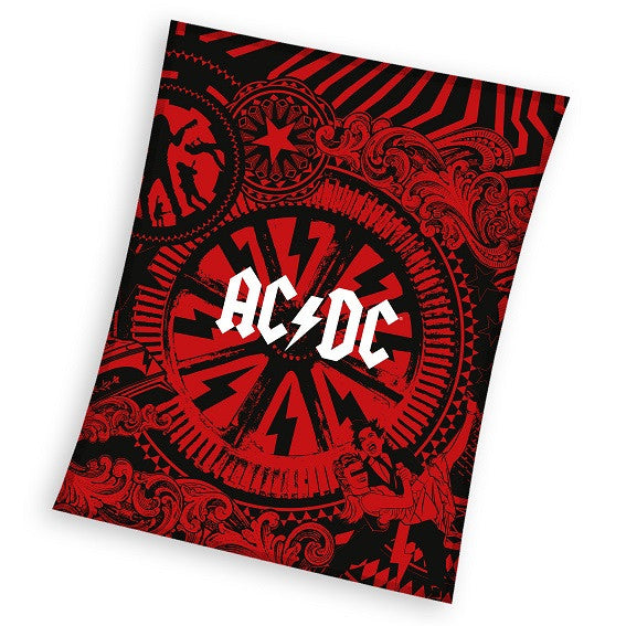AC/DC mintás coral fleece takaró 150 × 200 cm