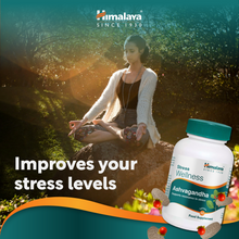 Himalaya Ashvagandha Stress Wellness Tablets 60 pack bottle