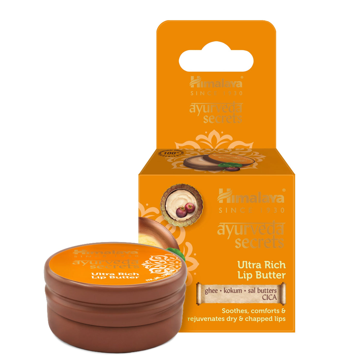 Himalaya Ultra Rich Lip Butter 8.5g jar for dry and chapped lips