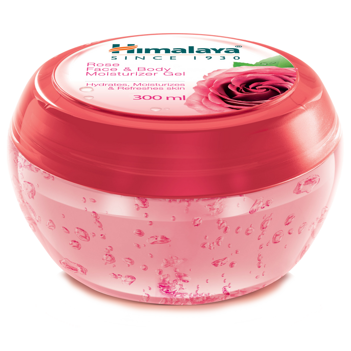 Himalaya Rose Face and Body Moisturizer Gel 300ml bottle