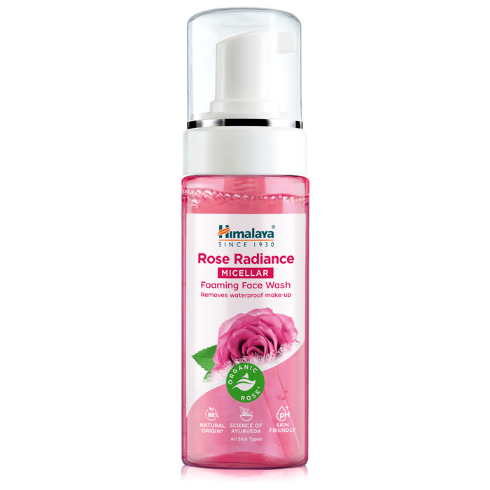 Himalaya Rose Radiance Micellar Foaming Face Wash 150ml bottle