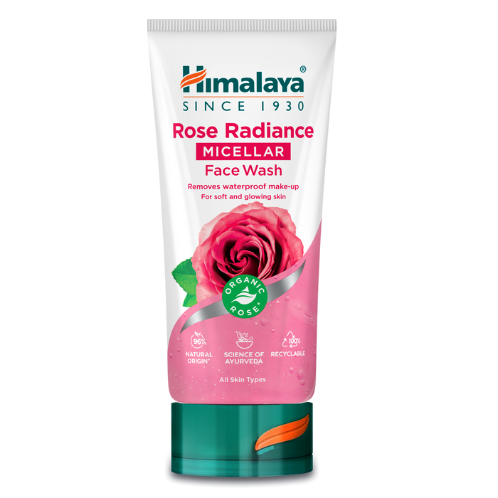 Himalaya Rose Radiance Micellar Face Wash 150ml tube