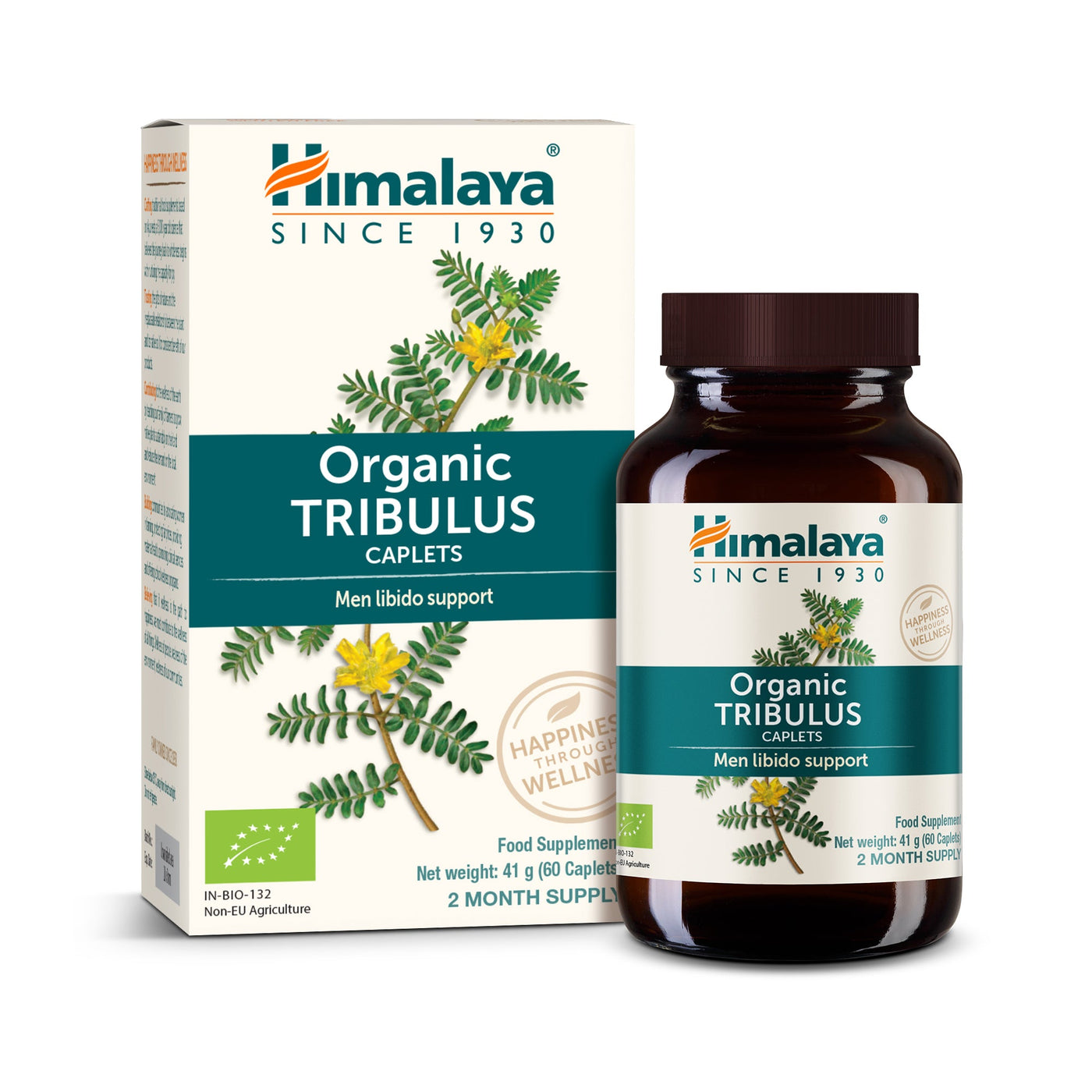 Himalaya Organic Tribulus Gokshura 60 caplets supplement bottle