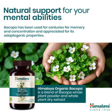 Himalaya Organic Bacopa Brahmi 60 caplets supplement bottle