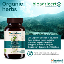 Himalaya Organic Bacopa Brahmi 60 caplets supplement bottle
