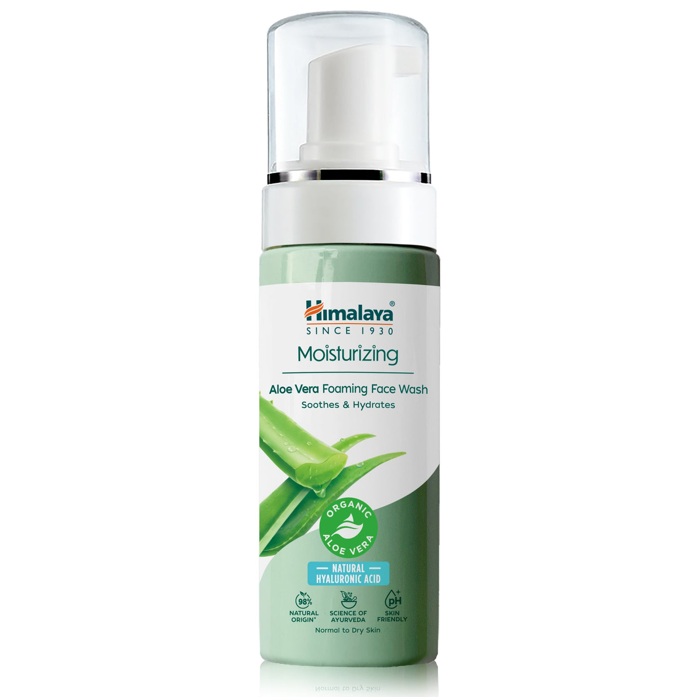 Himalaya Moisturizing Aloe Vera Foaming Face Wash 150ml bottle