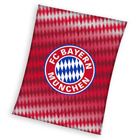 FC Bayern München coral fleece takaró 130 × 170 cm