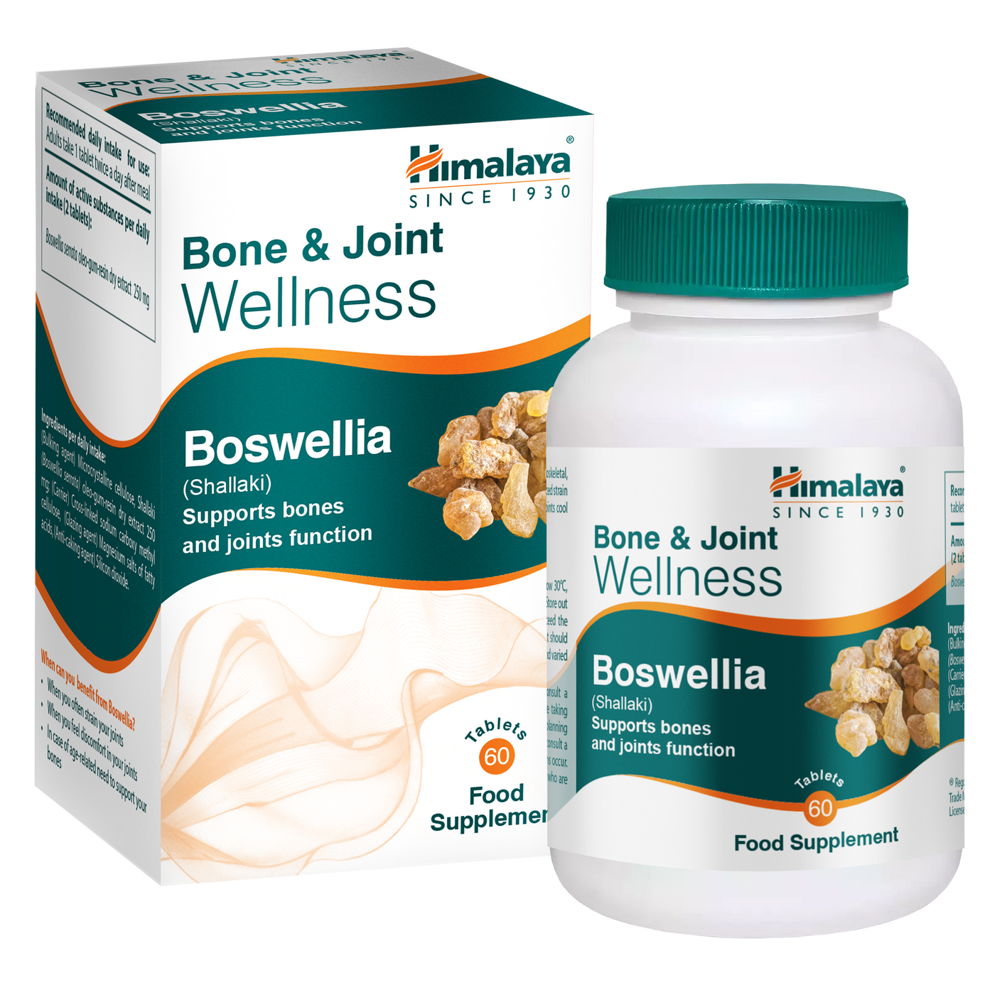 Himalaya Boswellia Bone and Joint Wellness 60 tablets bottle