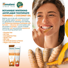 Himalaya Botanique turmeric and coconut oil whitening antiplaque toothpaste 113 g
