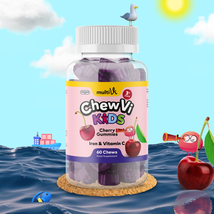 Iron & Vitamin C Gummies - Cherry Flavour (For Kids)-0