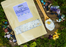 Herbal mineral bath salts with botanical ingredients