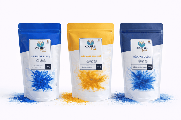 Vitality and immunity superfood pack with three plant-based wellness blends