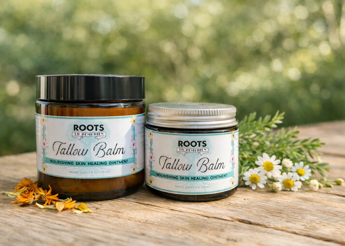 Nourishing tallow balm for dry and sensitive skin