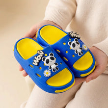Fekete MiniSteps gyerek papucs csúszásmentes talppal