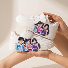 Kids White Sneakers – KPop Music Style (2–12 Years)-3