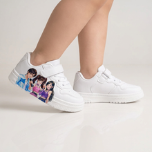 Kids White Sneakers – KPop Music Style (2–12 Years)-0