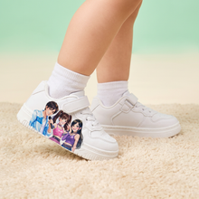 Kids White Sneakers – KPop Music Style (2–12 Years)-1