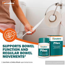 Himalaya Pilex herbal food supplement tablets, 100 count pack