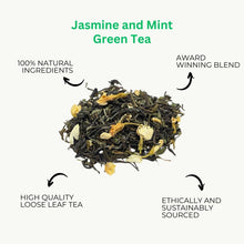 Jázminos-mentás szálas zöld tea 100 g-os kiszerelésben