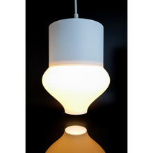 Teara Ivory Max ivory-white 3D printed pendant light with a softly curved drop-shaped form