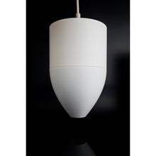 Nova Ivory Max ivory-white 3D printed pendant light with tapered cone shape
