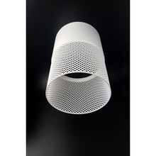 Loom Ivory Max matte ivory white 3D printed pendant light with mesh texture