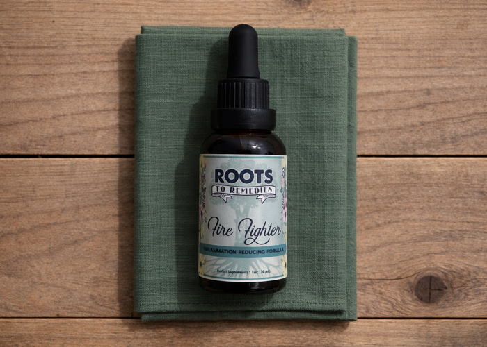 Fire Fighter herbal inflammation support tincture bottle