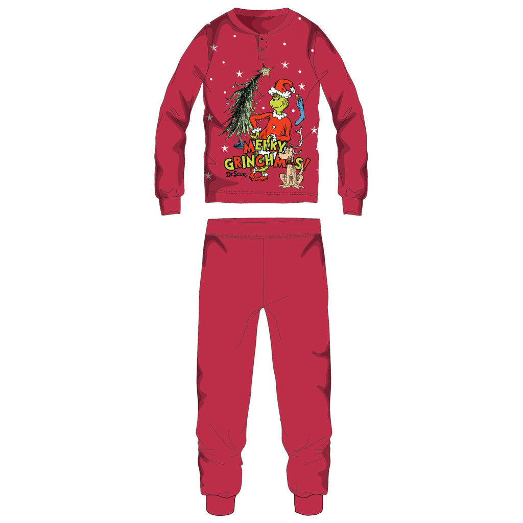The Grinch mintás női karácsonyi pamut pizsama