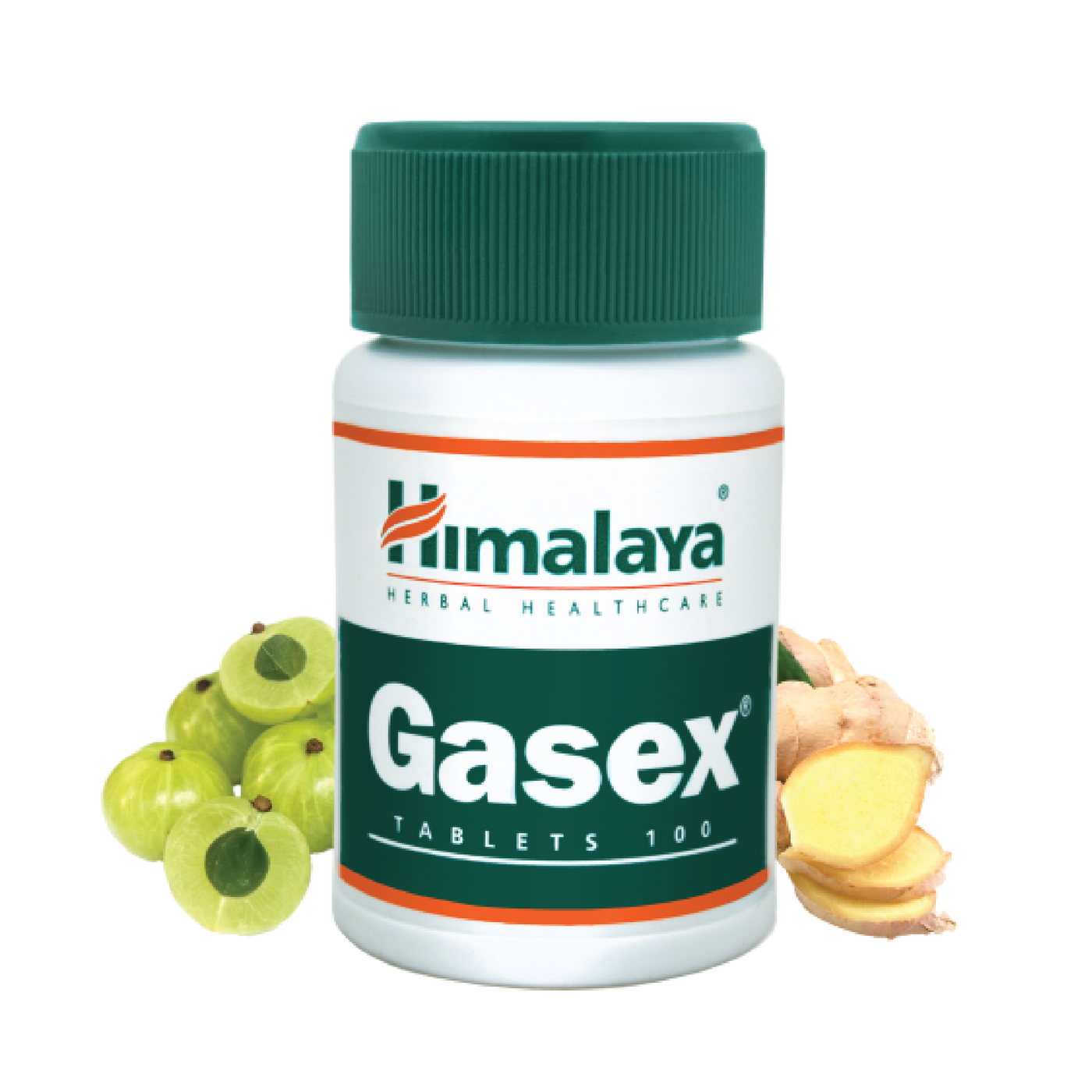 Himalaya Gasex digestive support tablets in 100 tablet pack