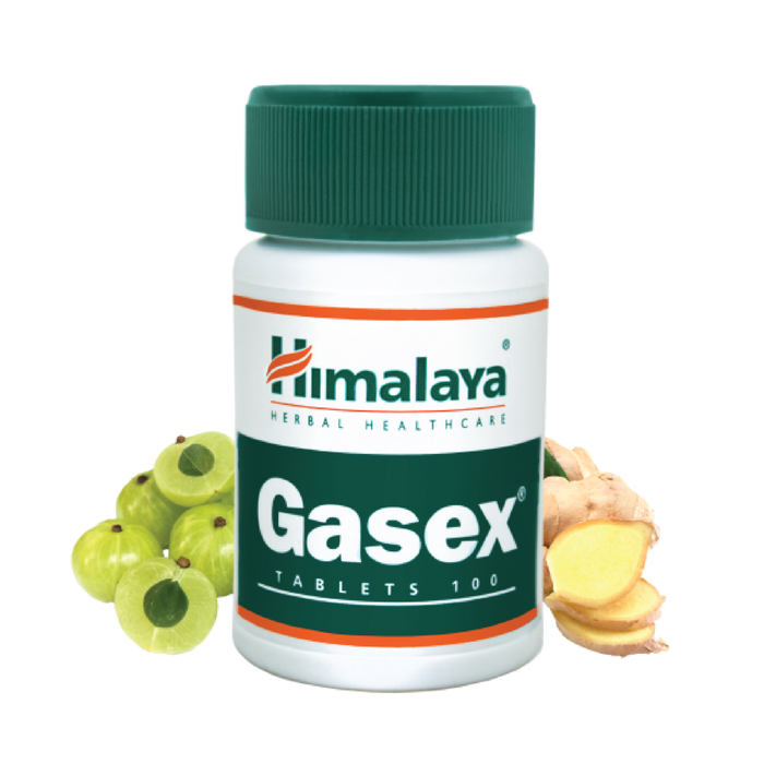 Himalaya Gasex digestive support tablets in 100 tablet pack