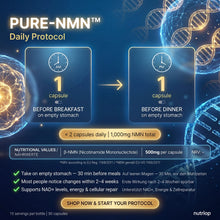 Nutriop Longevity® Pure-NMN Nicotinamide Mononucleotide Extreme Potency 500mg Capsules (x30) - 15 Grams-2