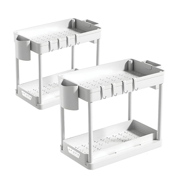 Fehér konyhai rendszerező 2 darabos szettben