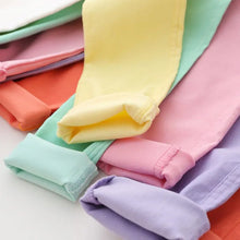 Pasztell színű gyerek leggings