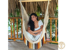 Magdalena XL handwoven Colombian cotton hammock chair